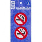 Image for Castle Promotions V601 - No Smoking Small Pairs Clear Sticker